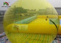 হলুদ রঙ 1.0 মিমি পিভিসি জলীয় বল / জল বুদ্বুদ / মানব গোলক উপর inflatable হাঁটা