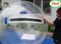 জল বল উপর স্বচ্ছ Inflatable হাঁটার জল হাঁটা বল 2 মি ব্যাস 0.8 মিমি পিভিসি