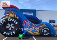 চিত্তবিনোদন পার্ক খেলার মাঠ জন্য গাড়ী স্টাইল Inflatable বাউন্স শুকনো স্লাইড