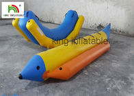 0.9 মিমি পিভিসি Tarpaulin inflatable কলা নৌকা / স্ট্রিম ফ্লাই মাছ ধরার জন্য জল inflatable কলা ছাদ