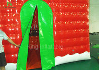 উত্সব সজ্জা এক বছরের ওয়ারেন্টি জন্য রেড inflatable ক্রিসমাস হাউস