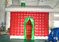 উত্সব সজ্জা এক বছরের ওয়ারেন্টি জন্য রেড inflatable ক্রিসমাস হাউস