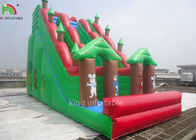 ডাবল সেলাই inflatable শুকনো স্লাইড সবুজ বন থিম EN14960 সিই EN71