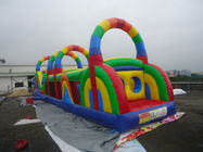 পিভিসি Tarpaulin Inflatable খেলার মাঠ Inflatable ক্রীড়া গেম Inflatable বাধা খেলার মাঠ