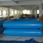 ডাবল টিউব 1.3 মি উচ্চতা / inflatable সুইমিং পুল / 0.9 মিমি পিভিসি Tarpaulin সাঁতার পুল