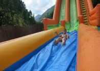 0.55 মিমি প্লাটো সাঁতারের পুল সহ inflatable জলের স্লাইড