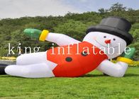 210D নাইলন আউটডোর 20 ফুট ক্রিসমাস inflatable সান্তা বিজ্ঞাপনের জন্য