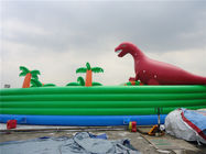 পুল এবং লেক জন্য রঙিন ডাইনোসর থিম Inflatable জল পার্ক