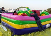প্লেটো পিভিসি tarpaulin, inflatable বিনোদন পার্ক বাচ্চাদের জন্য বাধা খেলা