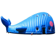 বাণিজ্যিক জন্য দৈত্য নীল কার্টুন তিমি Inflatable ইভেন্ট তাঁবু