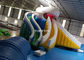 Commercial Exciting Blue Inflatable Water Park With Swimming Pools