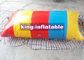 Colorful Strip Inflatable Catapult Blob , Custom PVC Tarpaulin Inflatable Water Toy