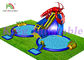 Outdoor Huge Commercial Inflatable Water Parks With Slide And Pool 1 Year Warranty