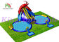 Outdoor Huge Commercial Inflatable Water Parks With Slide And Pool 1 Year Warranty
