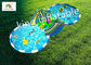Giant Inflatable land Water Parks With Slide Two Swimming Pool For outdoor