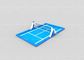 Floating Water Sport Game Blue PLATO Inflatable Volleyball Court