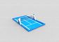 Floating Water Sport Game Blue PLATO Inflatable Volleyball Court