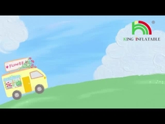 king26 পুল সহ ডাবল লেন ইনফ্ল্যাটেবল ওয়াটার স্লাইড