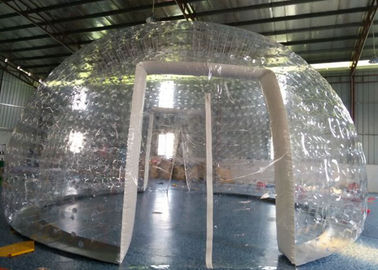 দুই দরজা এবং Vents সঙ্গে জনপ্রিয় স্বচ্ছ পিভিসি Inflatable বুদ্বুদ তাঁবু