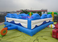 ই এম পিভিসি Tarpaulin 5 x 5 মি বৃক্ষ কলাম সঙ্গে inflatable বাউন্স হাউস