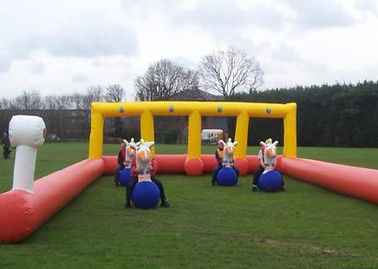 টিম বিল্ডিং জন্য জলরোধী Inflatable স্পোর্টস গেমস / নিরাপদ Inflatable বুল রাইডার্স