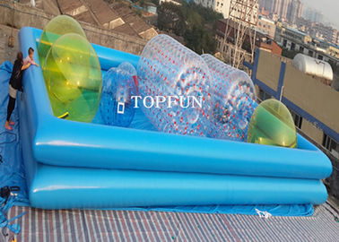 কাস্টম ডাবল পাইপ মজার Inflatable সুইমিং পুল ওয়াটার হাঁটা বল রোলের