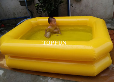 ডাবল টিউব 0.65 মি উচ্চ কিডস সুইমিং পুল Inflatable পিভিসি Tarpaulin