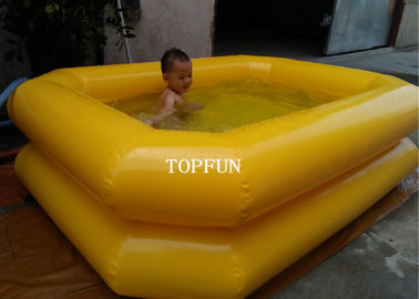 ডাবল টিউব 0.65 মি উচ্চ কিডস সুইমিং পুল Inflatable পিভিসি Tarpaulin