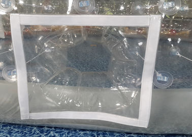 পরিষ্কার পিভিসি ডাবল লেয়ার Inflatable বুদ্বুদ তাঁবু 8 মি ব্যাসার্ধ প্রদর্শনী