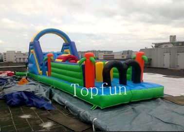পিভিসি Tarpaulin Inflatable স্পোর্টস গেমস / কিডস জন্য Inflatable Obstacle কোর্স