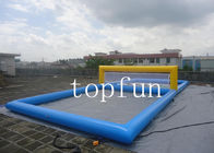 নীল Inflatable ক্রীড়া গেম জল Inflatable বিচ ভলিবল কোর্ট