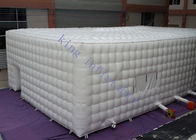 Gaint White Stitching Structure Inflatable Cube Tent For Event / Wedding
