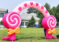 Pink Children'S Birthday Party Decoration Inflatable Candy Floss Arch For Festival