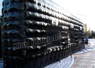 ব্ল্যাক স্কয়ার ডিজাইন প্লেটো পিভিসি Tarpaulin গঠিত Inflatable ক্যাম্পিং তাঁবু