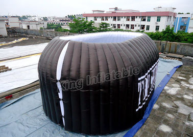 ব্ল্যাক বিজ্ঞাপন Inflatable ওপেন তাঁবু ট্রেড শো জন্য ফটো বুথ লোগো মুদ্রণ