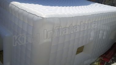 দরজা এবং উইন্ডোজ সঙ্গে Marquee চাঙ্গা সিম Inflatable ইভেন্ট তাঁবু পিভিসি স্ট্রেচ বিল্ডিং তাঁবু