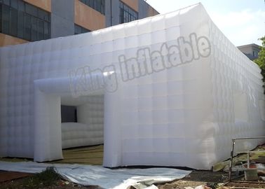 দরজা এবং উইন্ডোজ সঙ্গে Marquee চাঙ্গা সিম Inflatable ইভেন্ট তাঁবু পিভিসি স্ট্রেচ বিল্ডিং তাঁবু