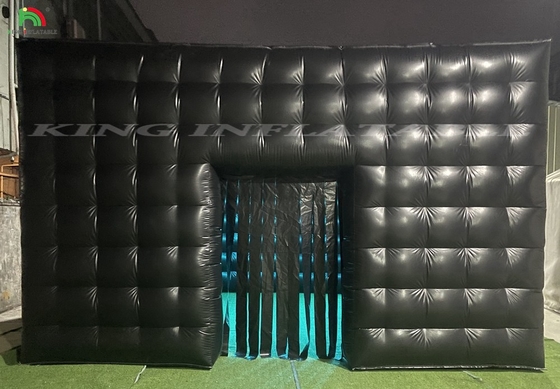 বাণিজ্যিক নাইট ক্লাব টেন্ট পোর্টেবল কালো inflatable নাইট ক্লাব ইভেন্টস পার্টি ভাড়া জন্য তাঁবু