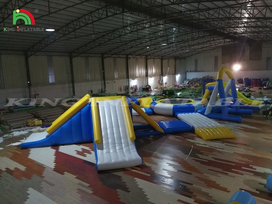 ফ্ল্যাটেবল ওয়াটার পার্ক ভাসমান গেম ভাসমান দ্বীপ সরঞ্জাম