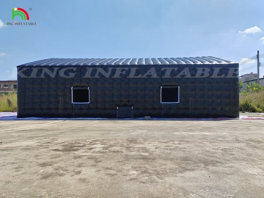 বাণিজ্যিক LED কালো ডিস্কো আলো মোবাইল নাইট ক্লাব তাঁবু inflatable ঘনক্ষেত্র পার্টি তাঁবু inflatable নাইট ক্লাব