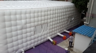 20 ফুট কাস্টম পোর্টেবল কালো inflatable নাইটক্লাব কিউব পার্টি বার তাঁবু নাইটক্লাব জন্য ডিস্কো বিবাহের অনুষ্ঠান