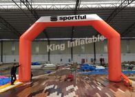6m উচ্চ কাস্টম বিজ্ঞাপন বিজ্ঞাপন ক্রীড়া প্রবেশের জন্য সুন্দর কমলা Inflatable আর্কি