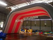 কাস্টম হোয়াইট Inflatable ইভেন্ট তাঁবুর আকার 10 * 5 * 5 মি Shelter বা বিজ্ঞাপন জন্য