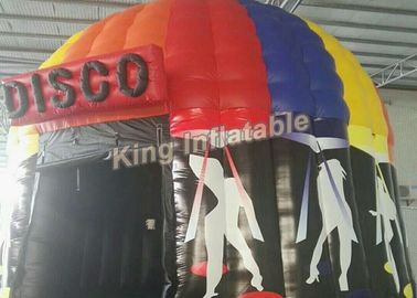 পূর্ণ পেন্টিং সাইজের সাথে কাস্টমাইজড রঙিন Inflatable ডিসকো টেন্ট, ব্যাস 6 মি