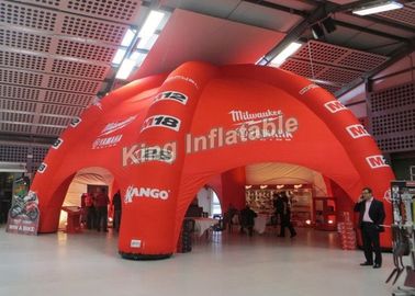 ইভেন্ট বা প্রদর্শনী জন্য লাল দৈত্য Inflatable স্পাইডার তাঁবুর ব্যাস 12m