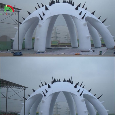 হোয়াইট ইনফ্ল্যাটেবল টেন্ট আউটডোর ইনফ্ল্যাটেবল কাস্টম টেন্ট পিভিসি টেন্ট ইনফ্ল্যাটেবল প্রদর্শনী টেন্ট