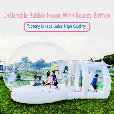 উচ্চ মানের বাণিজ্যিক বেলুন inflatable বাবল হাউস প্যাটি জন্য bouncing নীচে সঙ্গে তাঁবু