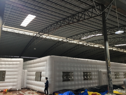 বহিরঙ্গন সাদা পিভিসি inflatable নাইট ক্লাব inflatable নাইট ক্লাব বিবাহের ইভেন্ট পার্টি ঘনক্ষেত্র তাঁবু বিক্রয়