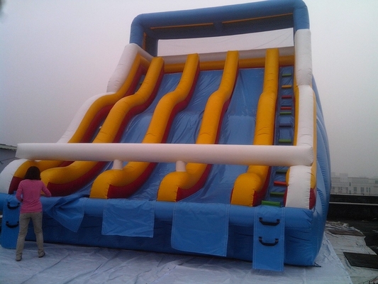 উচ্চ মানের ভিজা inflatable জল স্লাইড সেরা প্লাটুন টারপোলিন মানের সঙ্গে ওয়াটার পুল স্লাইড