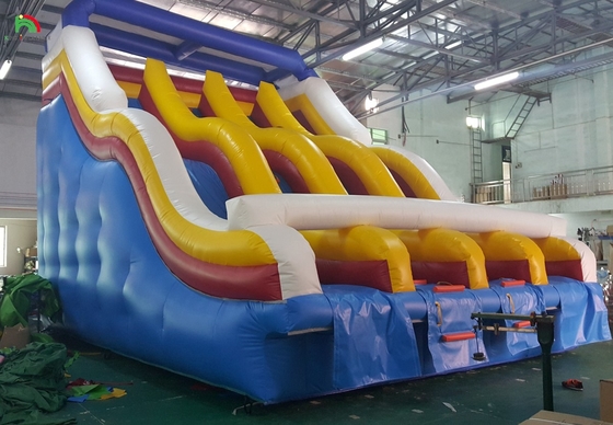 উচ্চ মানের ভিজা inflatable জল স্লাইড সেরা প্লাটুন টারপোলিন মানের সঙ্গে ওয়াটার পুল স্লাইড